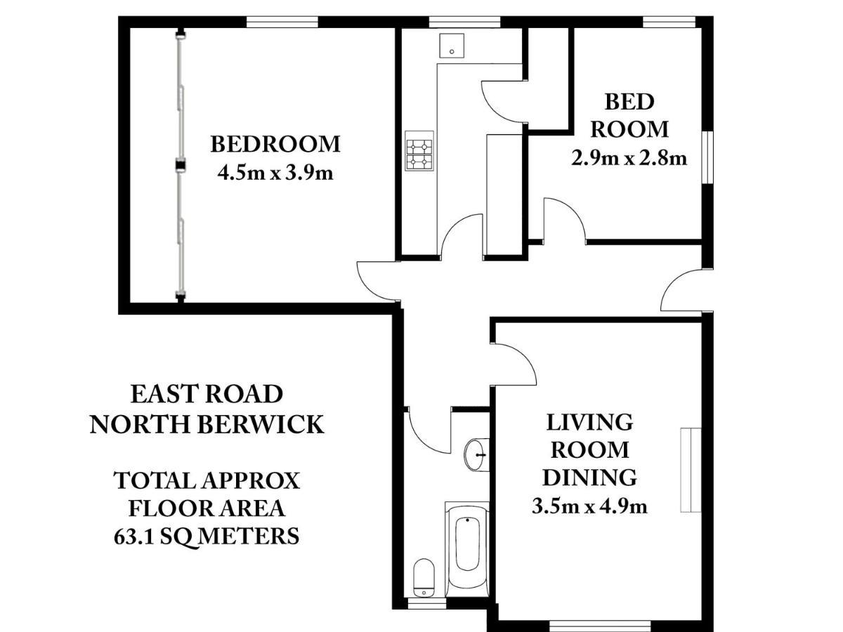 East Road Apartment North Berwick Eksteriør billede